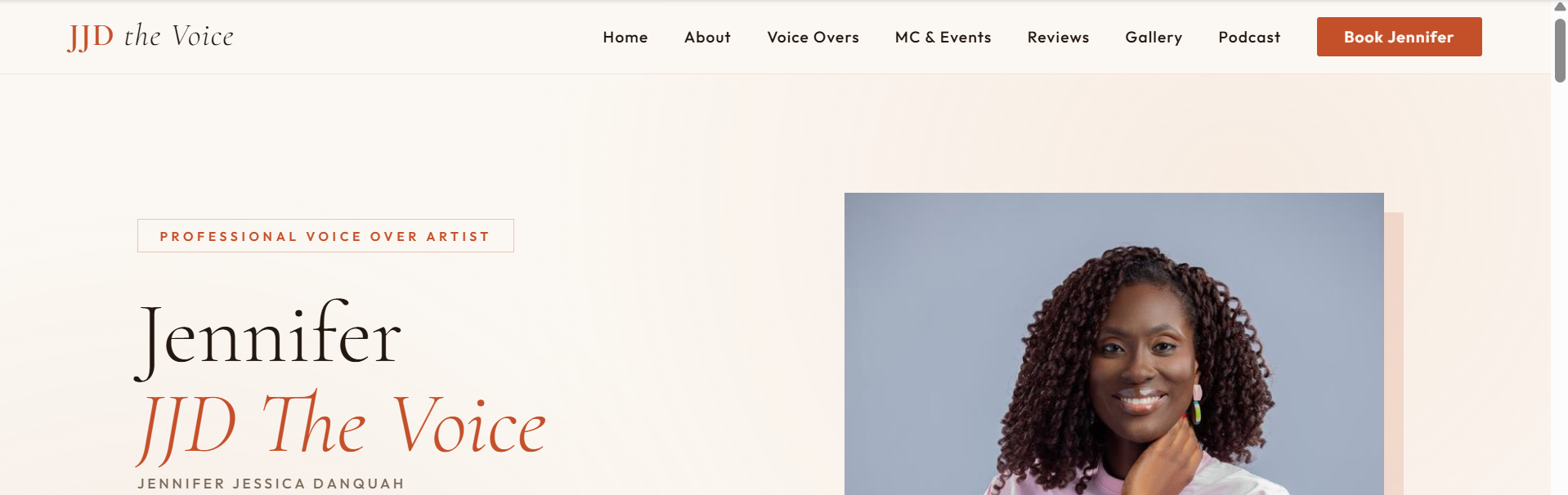 JJD The Voice website
